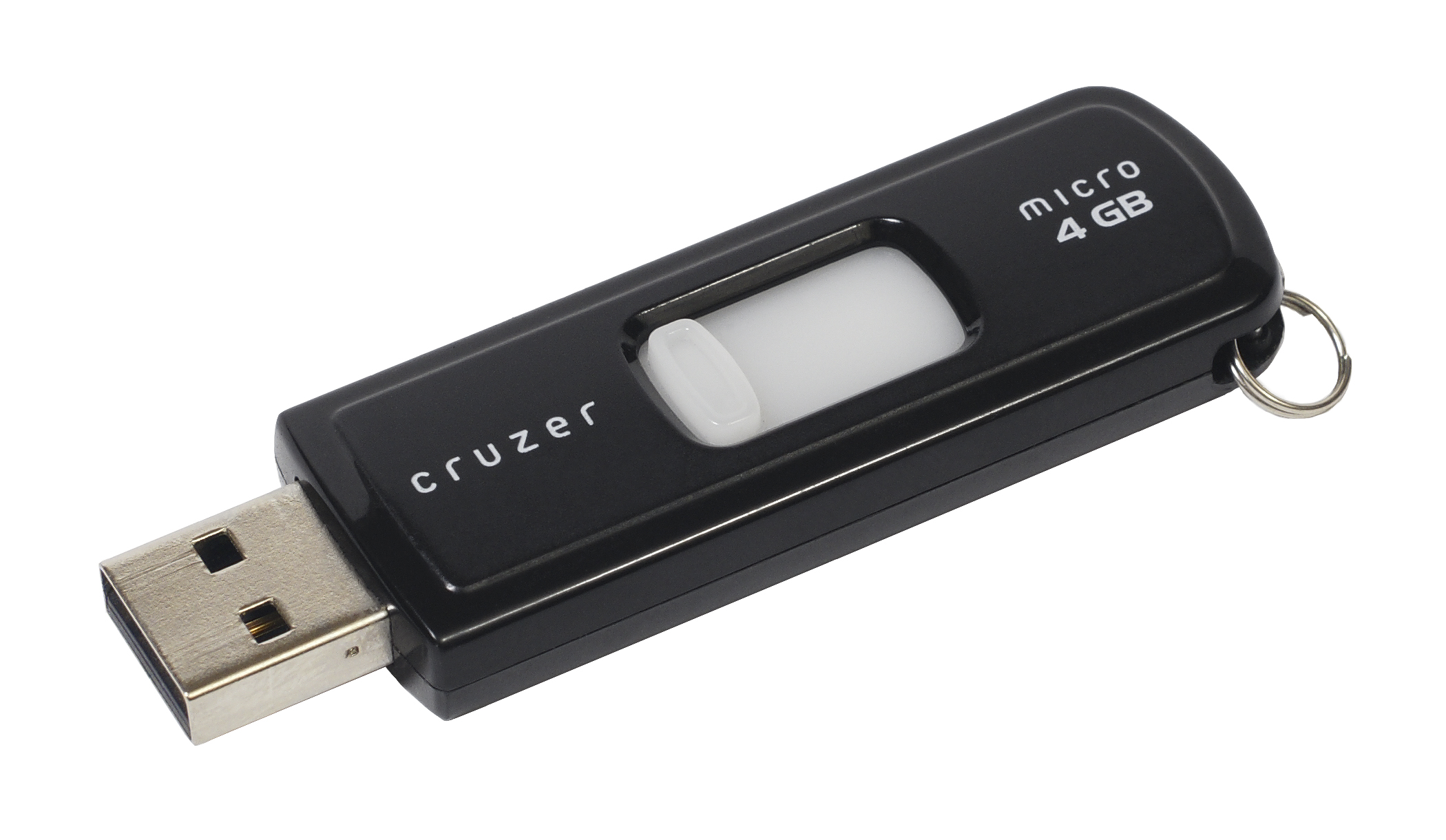 A thin, rectangular USB Flash Drive stick